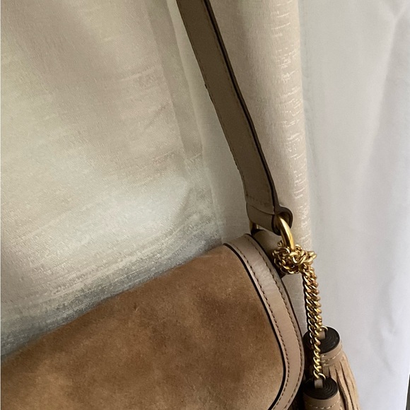 Michael Kors Crossbody Dunn Suede Saddle bag - Picture 6 of 13